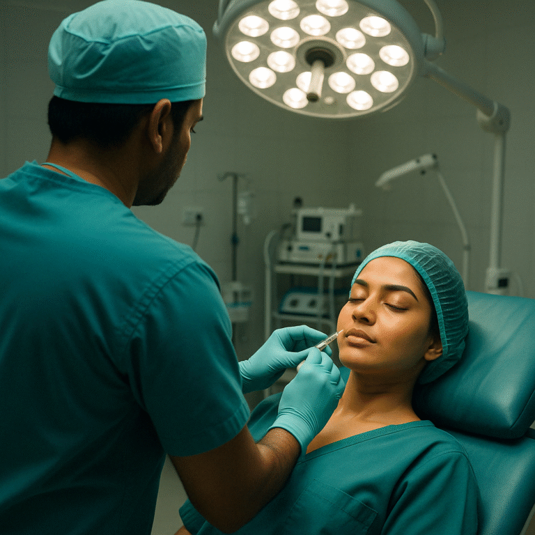 Compliance A patient consults with an expert prior to a cosmetic surgery at A WISH Clinic, Delhi.